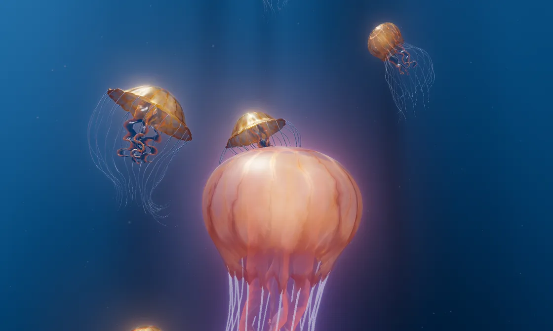 Aurelia: Fully Procedural Jellyfish with WebGPU