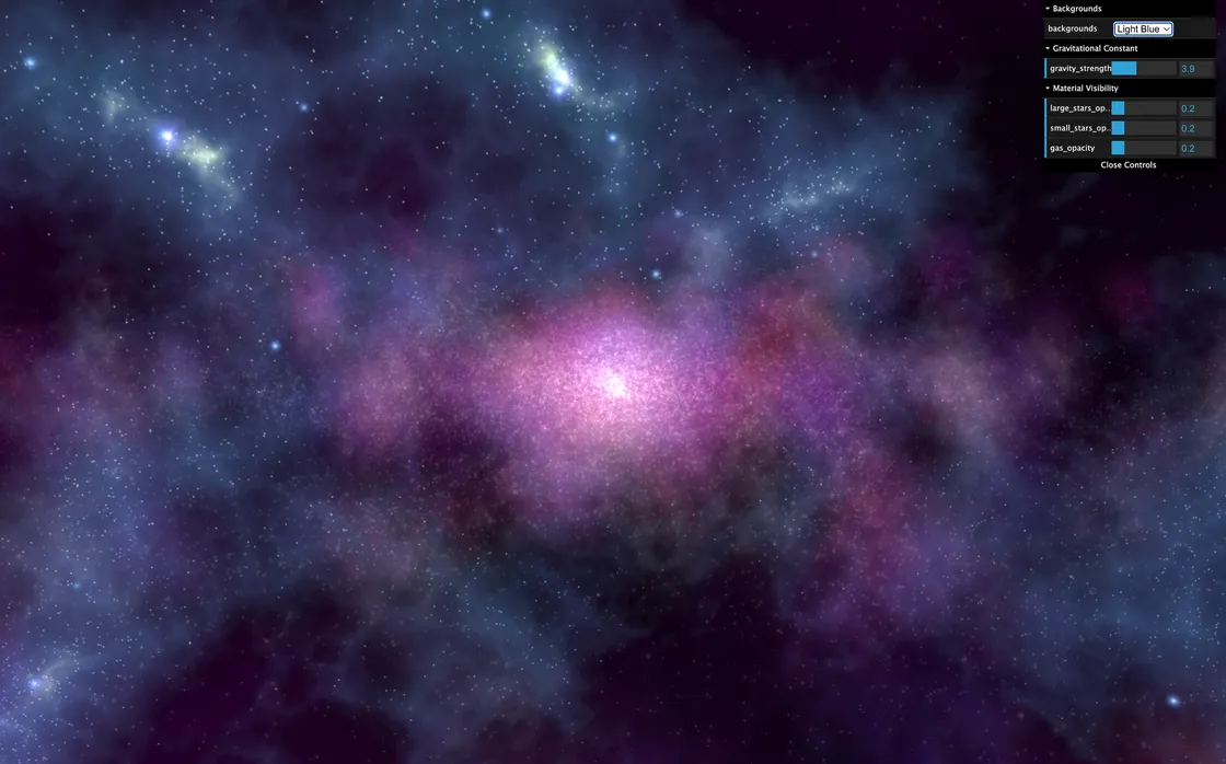 Galaxy Sim: Real-Time N-Body Galaxy Formation in WebGL