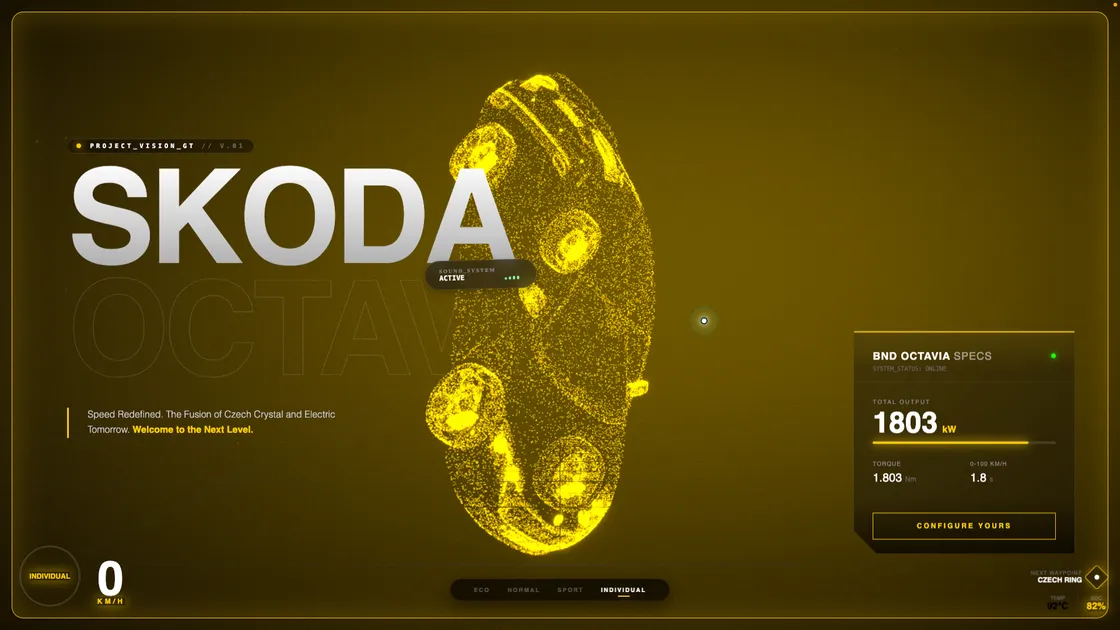 Škoda Vision Concept: Automotive-Grade 3D in the Browser