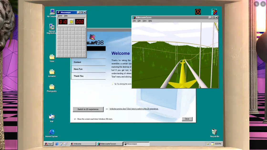 A Windows 98 Portfolio