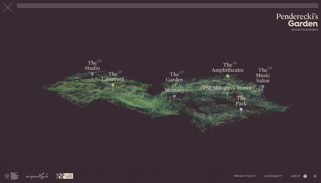 Penderecki's Garden: A Point-Cloud Memorial Built Using Photogrammetry