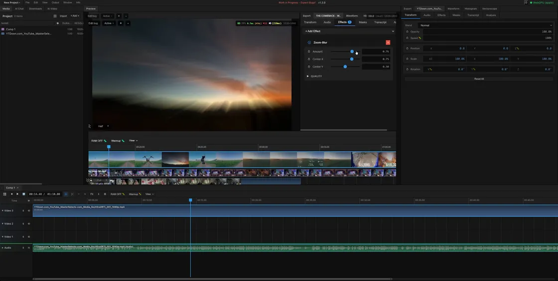 MasterSelects: A GPU-First Video Editor Built Entirely on WebGPU