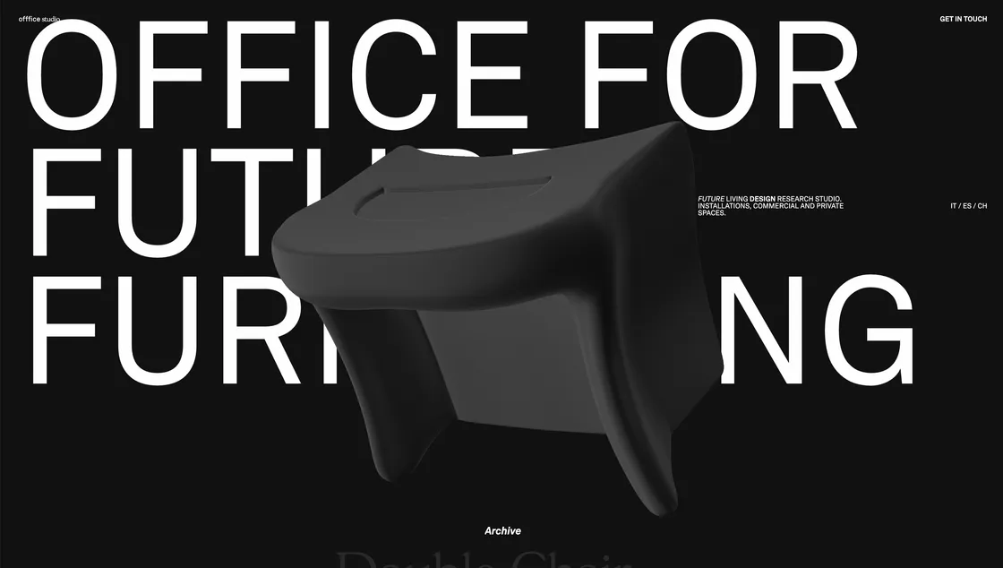 OFFFICE: A Furniture Studio Portfolio Built on Restraint and WebGL