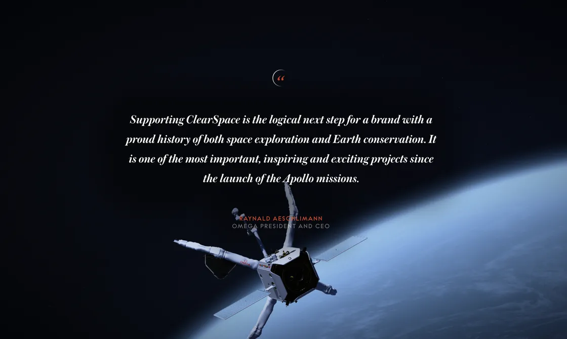 Omega Clearspace: Scroll-Driven Orbital Debris in Three.js