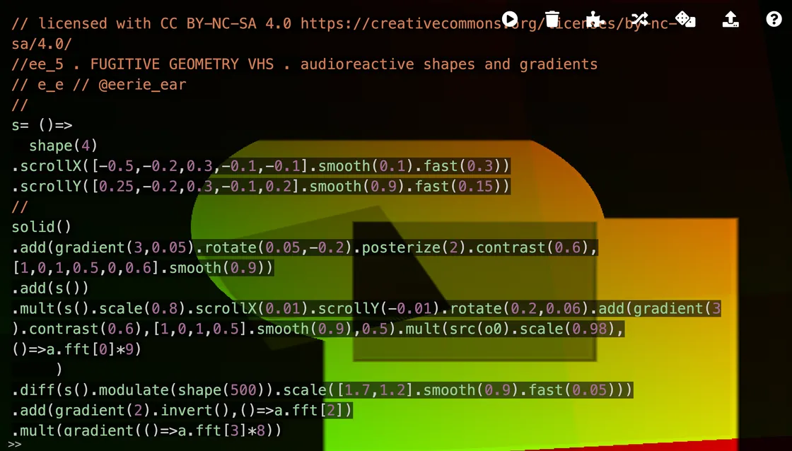 Hydra: A Livecoded Video Synth Built on WebGL Framebuffers
